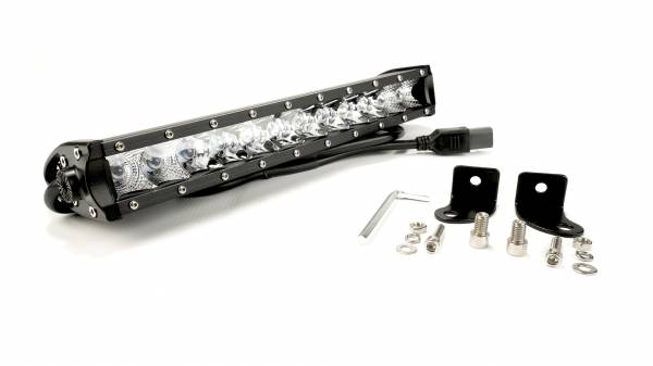 White Single Row 12-Inch Straight Cree Led Light Bar